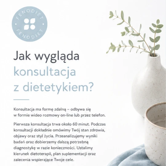 Konsultacja dietetyczna z zaleceniami